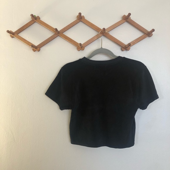 Urban Outfitters Velvet Embroidered Tee Shirt - Picture 2 of 8